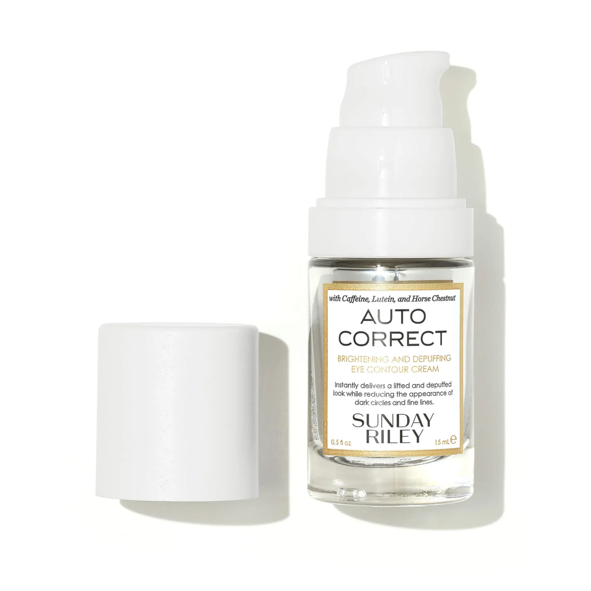 Contour Des Yeux & Lèvres*Sunday Riley Auto Correct Eye Cream Crème Regard Éclaircissante & Anti-Poches