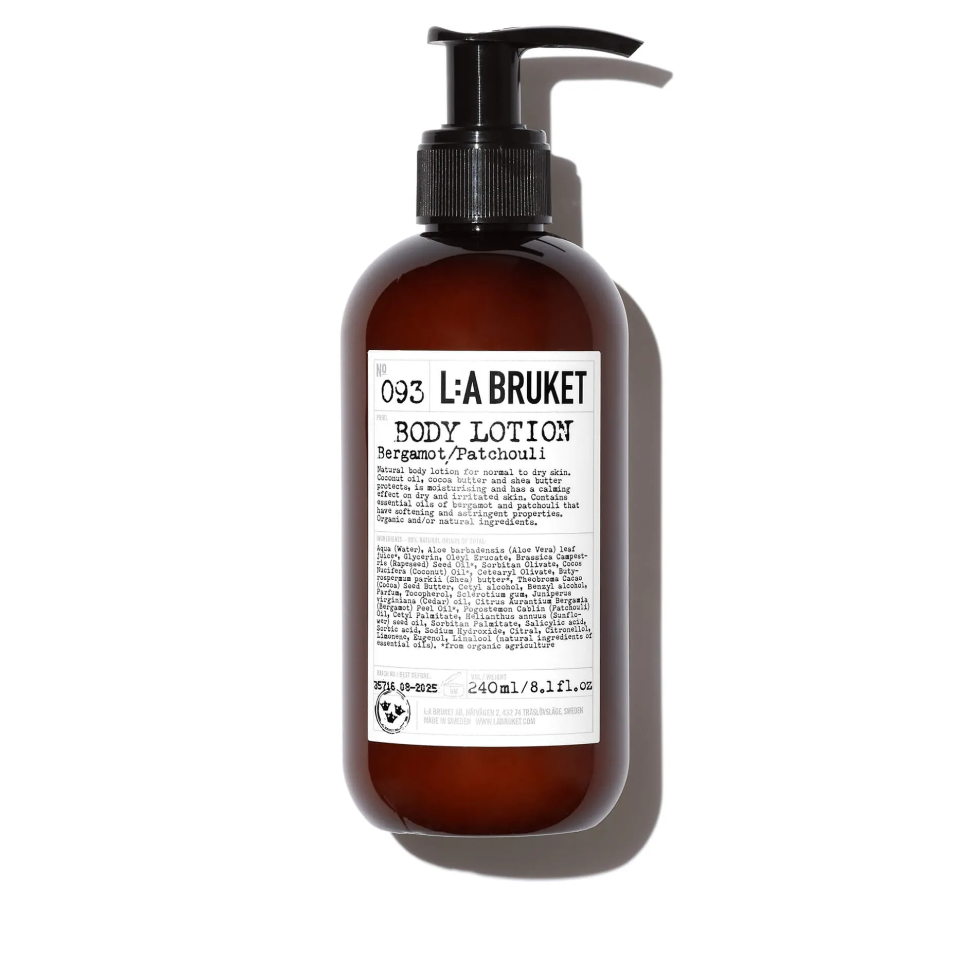 Soins Hydratants*L:a Bruket Body Lotion Lait Corps Bergamote Patchouli 093
