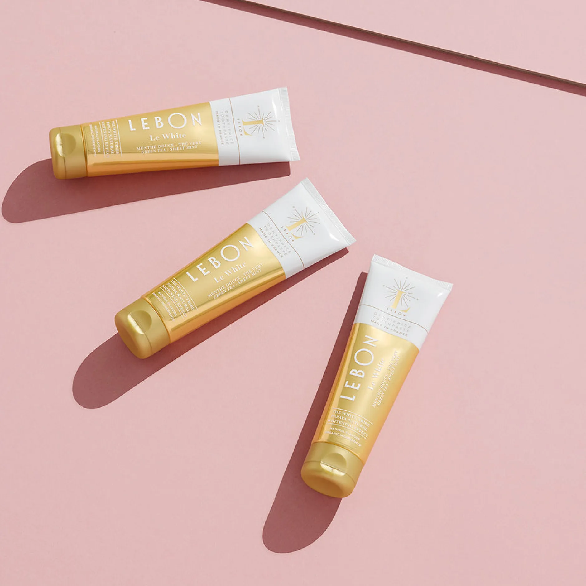 Tailles Voyage|Déodorants & Hygiène*Lebon Dentifrice "Le White" - Menthe Douce & Thé Vert