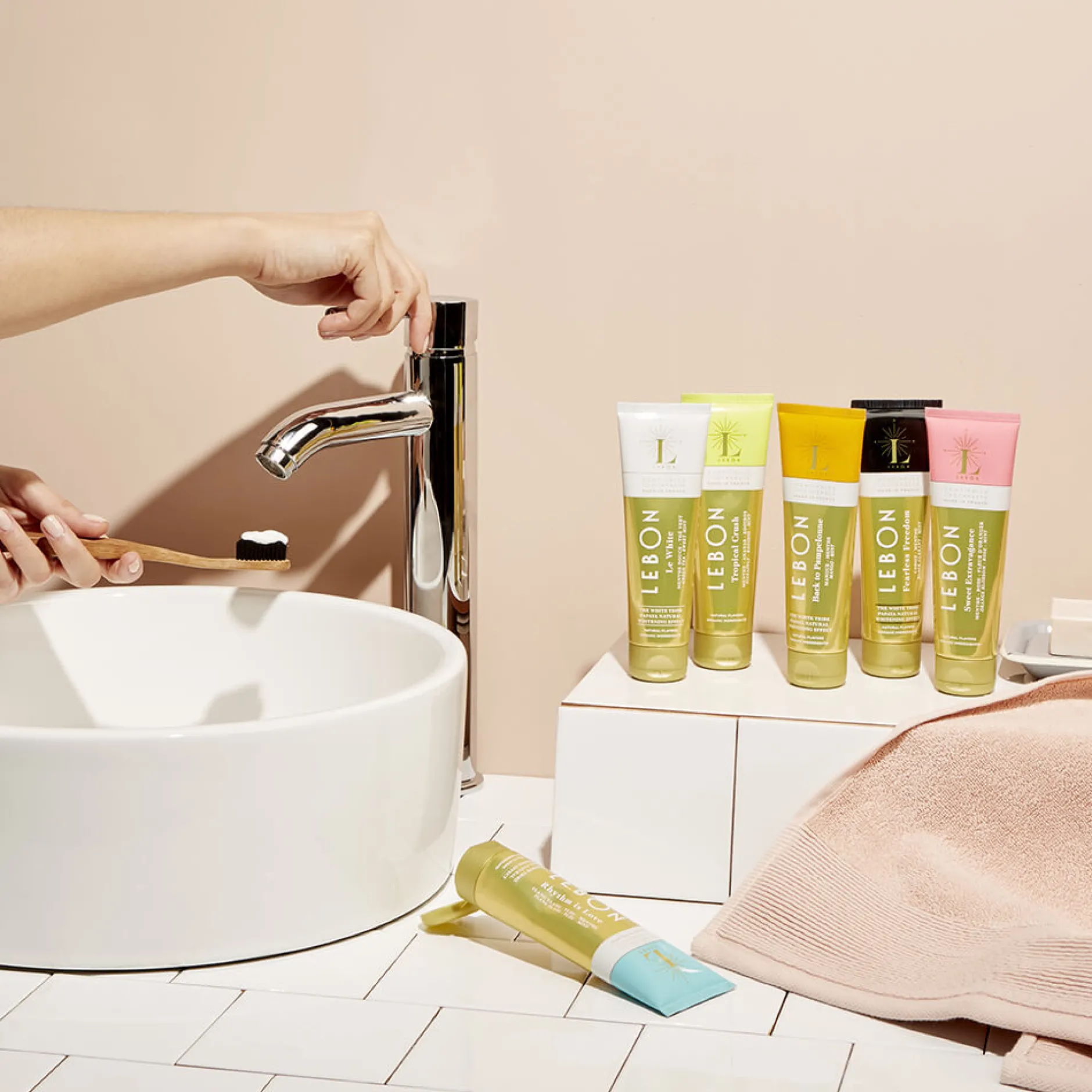 Tailles Voyage|Déodorants & Hygiène*Lebon Dentifrice "Le White" - Menthe Douce & Thé Vert